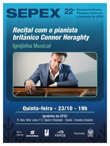 Show Pianista Connor Heraghty @ Igrejinha da UFSC